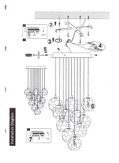 Подвесная люстра Imperium Loft Round Cluster 84597-22 1