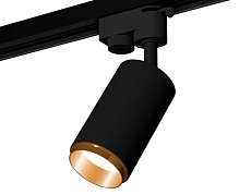 Комплект трекового однофазного светильника Ambrella light SBK/PYG черный песок/золото желтое полированное XT6323044 (A2521, C6323, N6124) 2