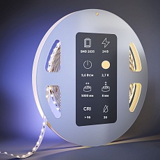 Светодиодная лента Maytoni 9,6W/m 120LED/m 2835SMD теплый белый 5M 201084 2