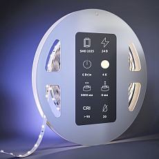 Светодиодная лента Maytoni 6W/m 80LED/m 2835SMD дневной белый 5M 201095 2