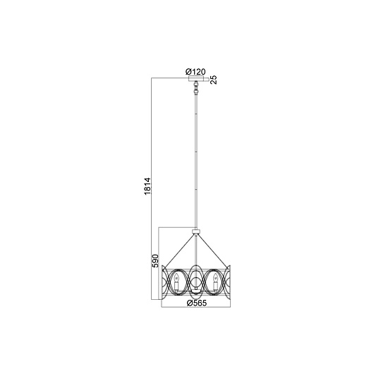 Подвесная люстра Vele Luce Stradivario VL4104P05 Фото № 5