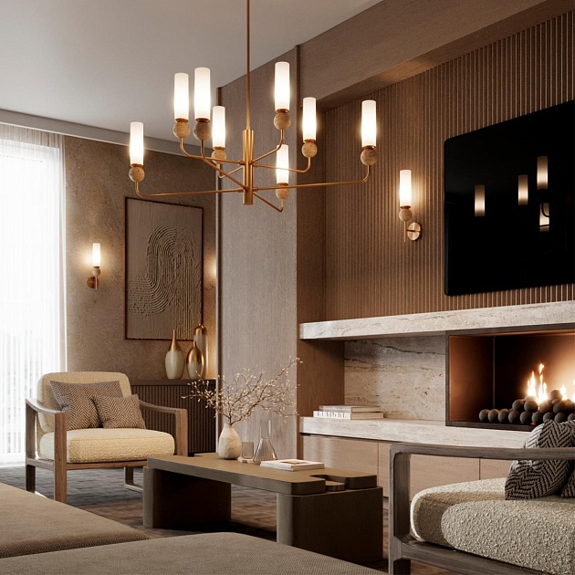 Подвесная люстра Odeon Light Midcent Lolla 6625/8 Фото № 6