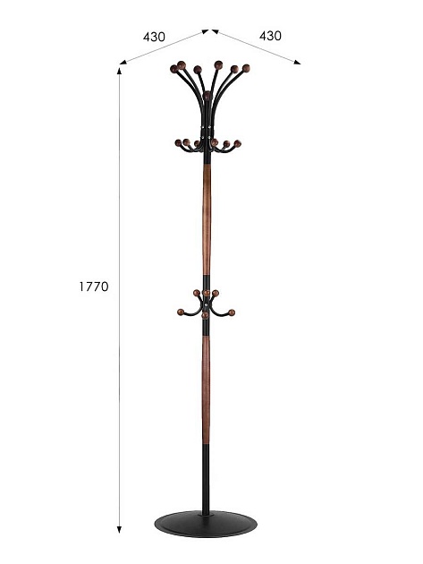 Напольная вешалка Мебелик Д 1 Лайт 007786 Фото № 3
