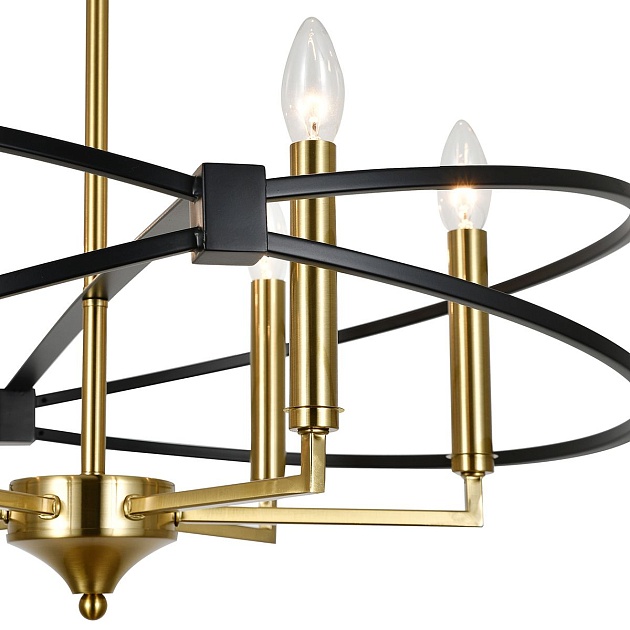 Подвесная люстра Indigo Trionfo V10020/6R Black V000487 Фото № 3