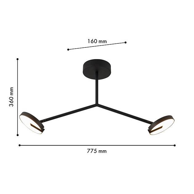Потолочная светодиодная люстра Favourite Paritet 4401-2C Фото № 2