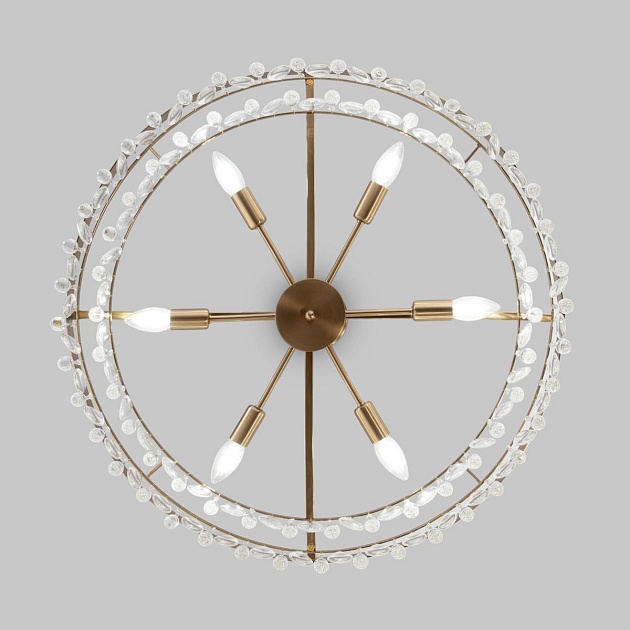 Подвесная люстра Eurosvet Sophie 60165/6 латунь Фото № 4