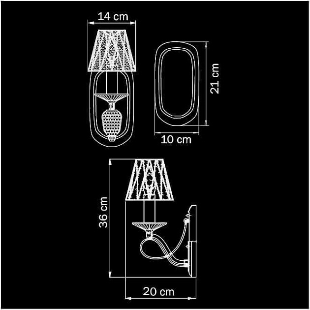 Бра Osgona Riccio 705612 изображение 2 Бра Osgona Riccio 705612 Фото № 2