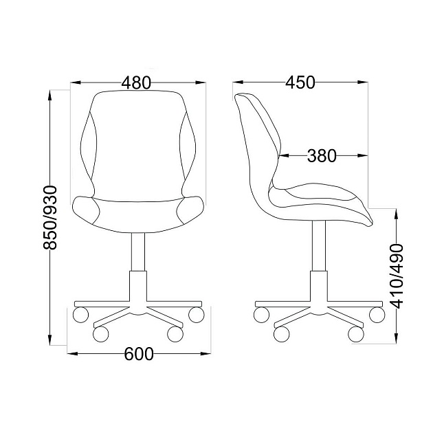 Детское кресло AksHome Delfin синий, экокожа 69734 Фото № 2