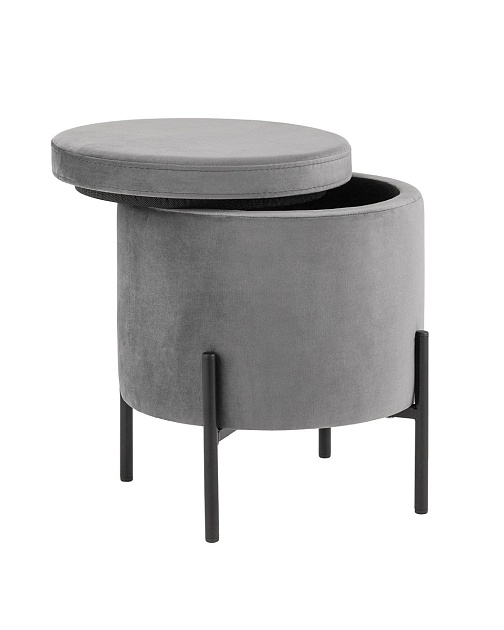 Пуф Stool Group Грейс велюр серый vd-grays-b27 Фото № 3
