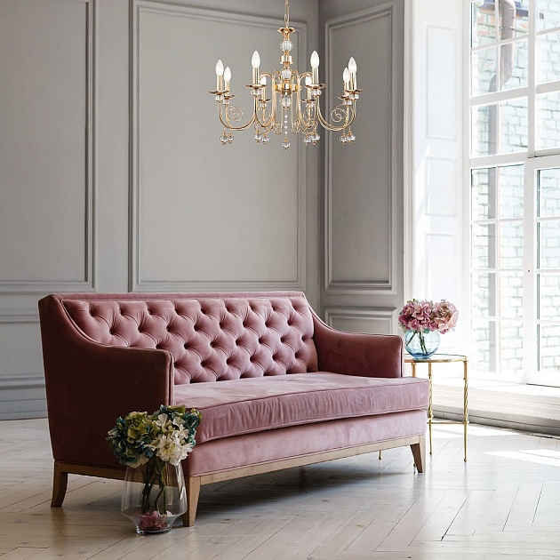 Подвесная люстра Escada Shine 678/8PL Gold Фото № 5