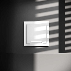 Розетка встраиваемая Voltum S70 с заземлением, защитными шторками и крышкой 16А, (белый матовый) VLS040302 2