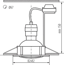 Точечный светильник (в комплекте 3 шт.) Kanlux TRIBIS II L C 23844 1
