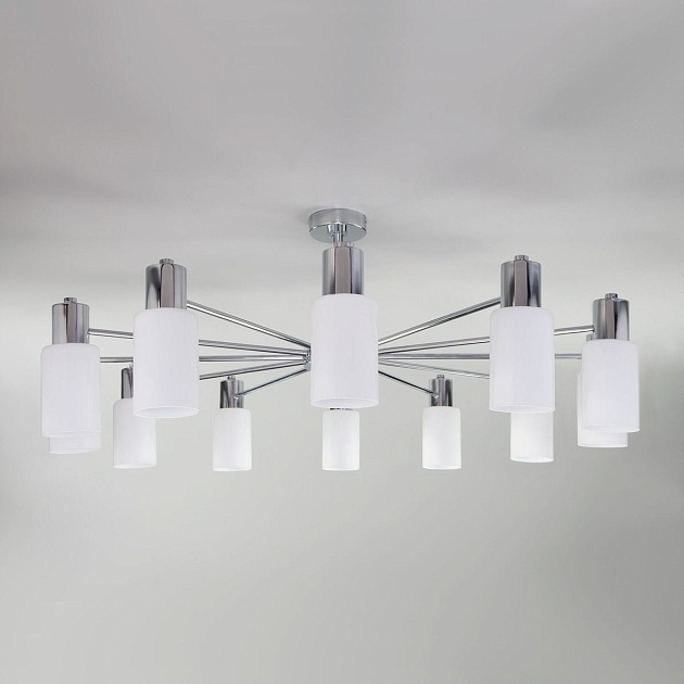 Потолочная люстра Eurosvet Vegga 70160/12 хром Smart Фото № 5