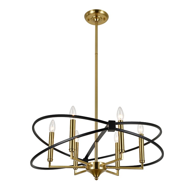 Подвесная люстра Indigo Trionfo V10020/6R Black V000487 Фото № 1