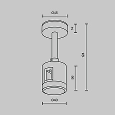 Крепление потолочное Maytoni Technical Accessories for tracks Flarity TRA156C-IPC1-BS 3