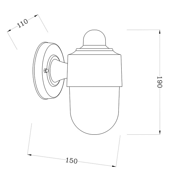 Уличный настенный светильник Escada 30008W/01 изображение 2 Уличный настенный светильник Escada 30008W/01 Фото № 2