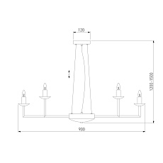 Подвесная люстра Eurosvet Cariso 60150/18 хром 1