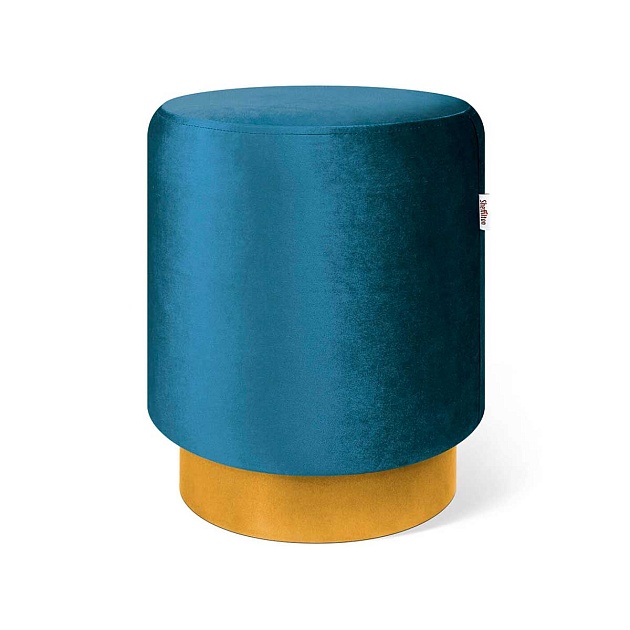Пуф Sheffilton SHT-B8 морская глубина/золото 2052751102 Фото № 1