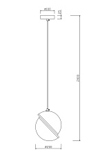 Подвесной светильник Freya Element FR5181PL-01CH 1