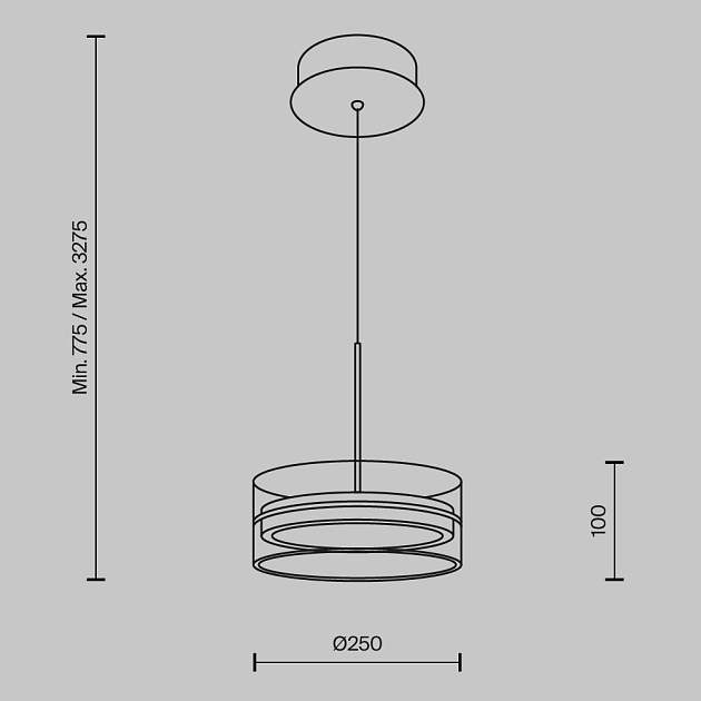 Подвесной светодиодный светильник Maytoni Dress code MOD348PL-L18BBS3K Фото № 8