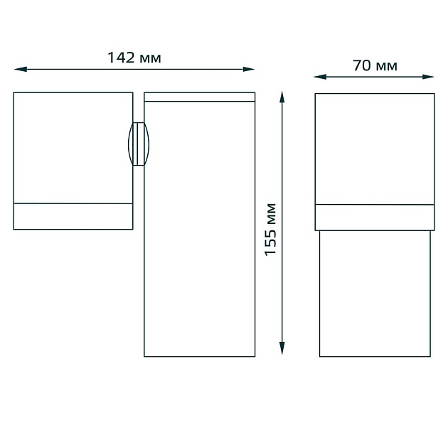 Уличный настенный светильник Gauss Sonata GD151 Фото № 5