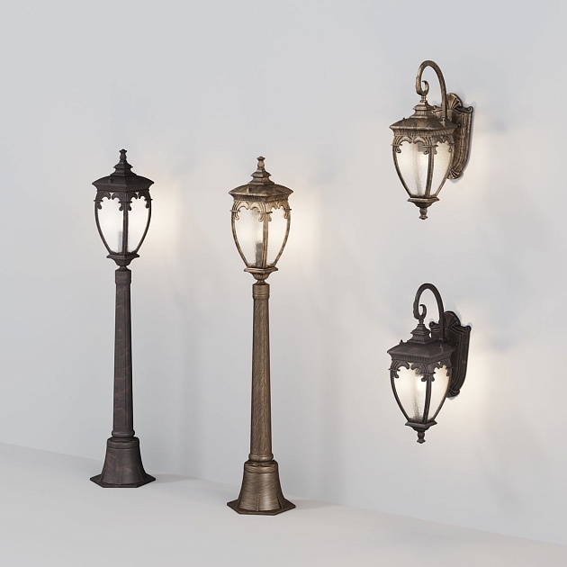 Уличный настенный светильник Maytoni Fleur O414WL-01BZ Фото № 2