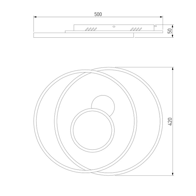 Потолочный светодиодный светильник Eurosvet Caroline 90256/1 Фото № 3