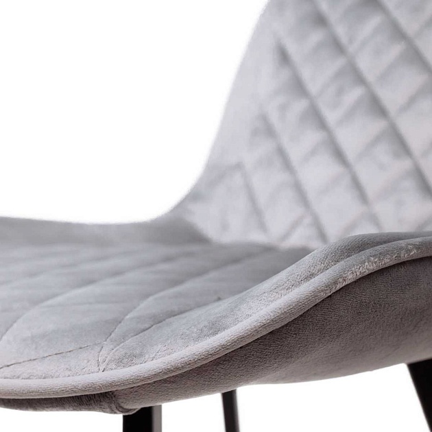 Барный стул AksHome Leros светло-серый, велюр 81473 Фото № 8