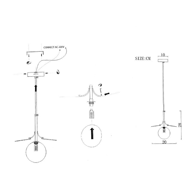 Подвесной светильник Imperium Loft Matisse 191914-26 Фото № 2