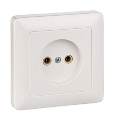 Розетка 2К Systeme Electric Хит 16A 250V белая RS10-132-B