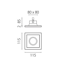 Комплект со светильником Lightstar Domino Quadro (214516+214506+214006) D51606WMOD 2
