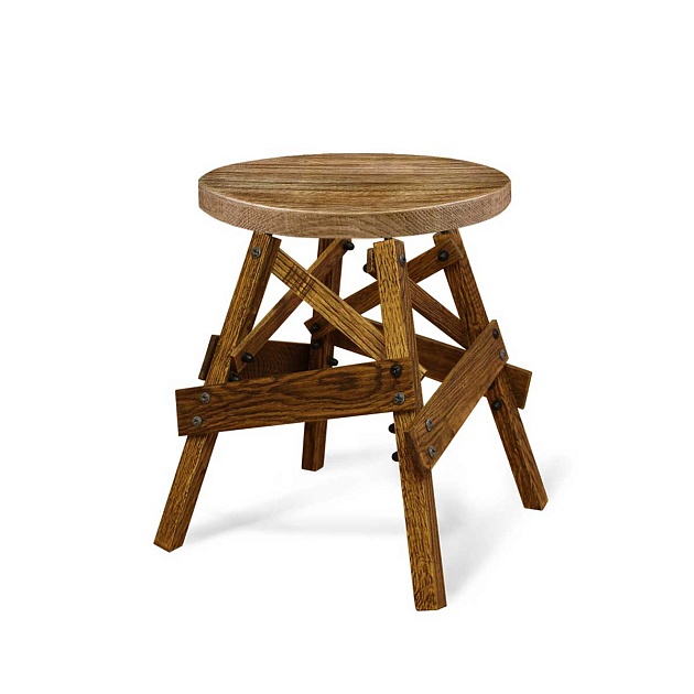 Табурет Sheffilton SHT-ST16/S71 дуб брашированный коричневый 6866315401 Фото № 1