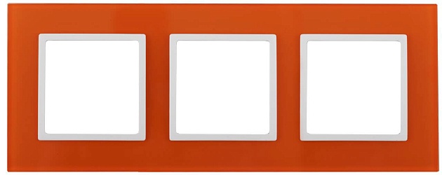 Рамка 3-постовая ЭРА Elegance 14-5103-22 Б0034513 Фото № 1