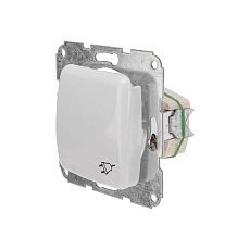 DEA Розетка 1-ая керамика с/з с крышкой с/у 16А мех. Бел KRANZ KR-78-0216 2