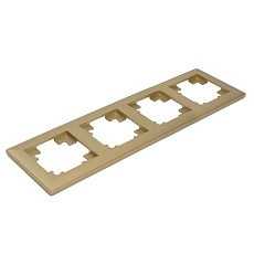 Рамка 4-постовая Stekker Катрин золото PFR00-7004-08 49609 4