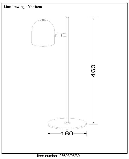 Настольная лампа Lucide Skanska 03603/05/30 Фото № 3