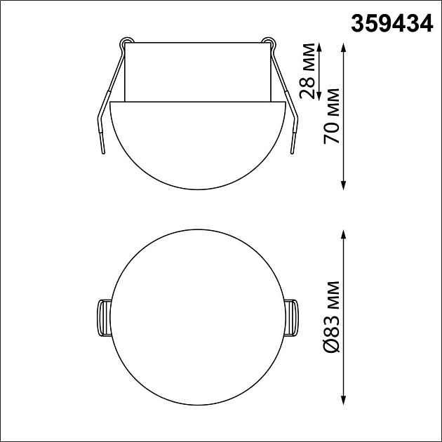 Встраиваемый светодиодный светильник Novotech Spot Largo 359434 Фото № 2