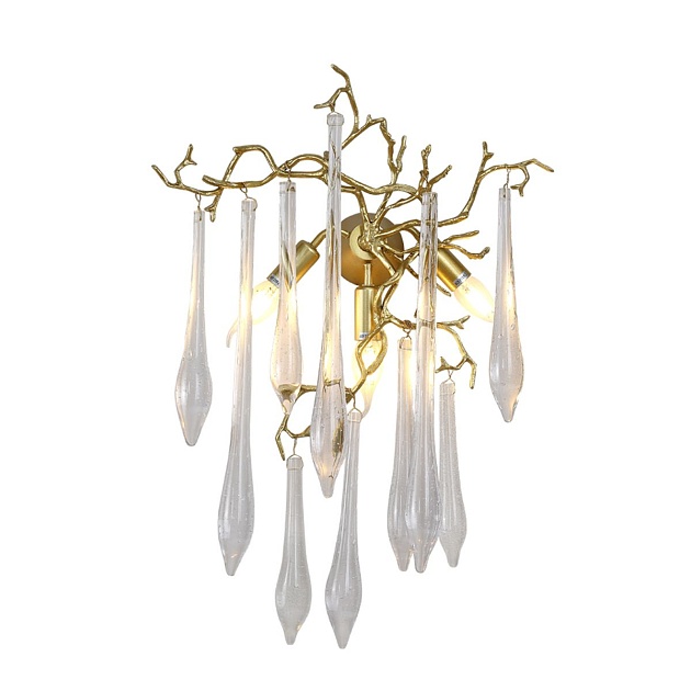 Настенный светильник Crystal Lux Reina AP3 Gold Pearl изображение 4 Настенный светильник Crystal Lux Reina AP3 Gold Pearl Фото № 4