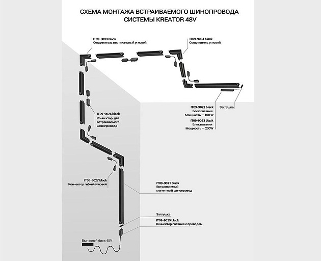 Блок питания Italline Kreator IT09-9023 black Фото № 2