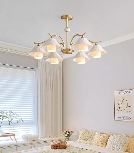 Подвесная люстра Romatti Kobo Damian L6329-6 изображение 2 Подвесная люстра Romatti Kobo Damian L6329-6 Фото № 2