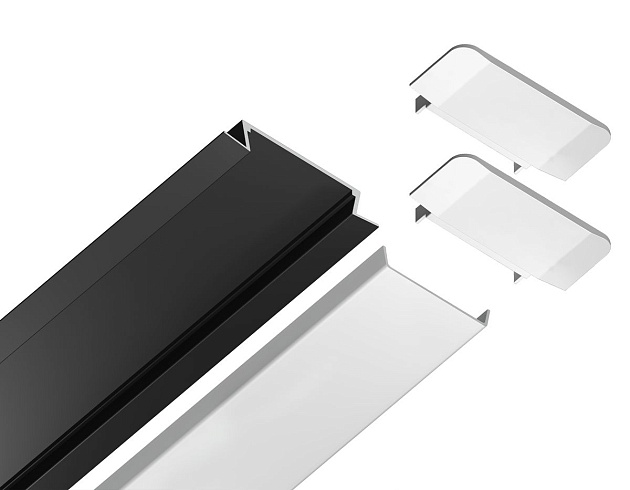 Встраиваемый профиль с рассеивателем Ambrella Illumination GP1100BK изображение 4 Встраиваемый профиль с рассеивателем Ambrella Illumination GP1100BK Фото № 4