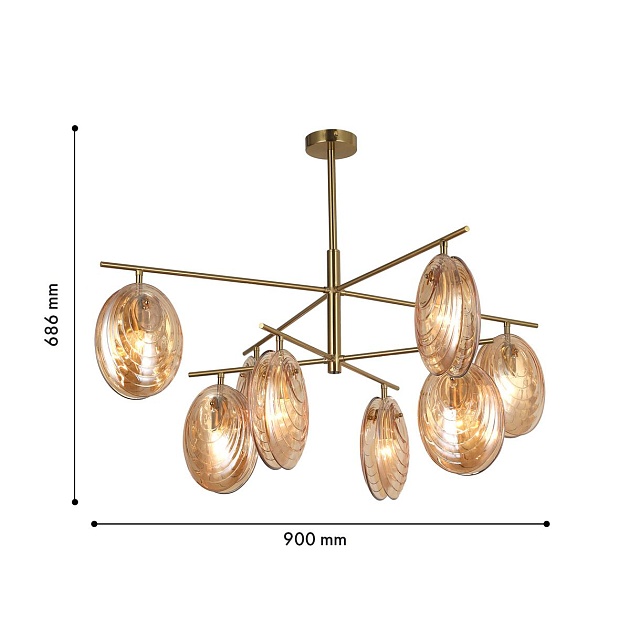 Подвесная люстра F-Promo Media 4485-8C Фото № 2