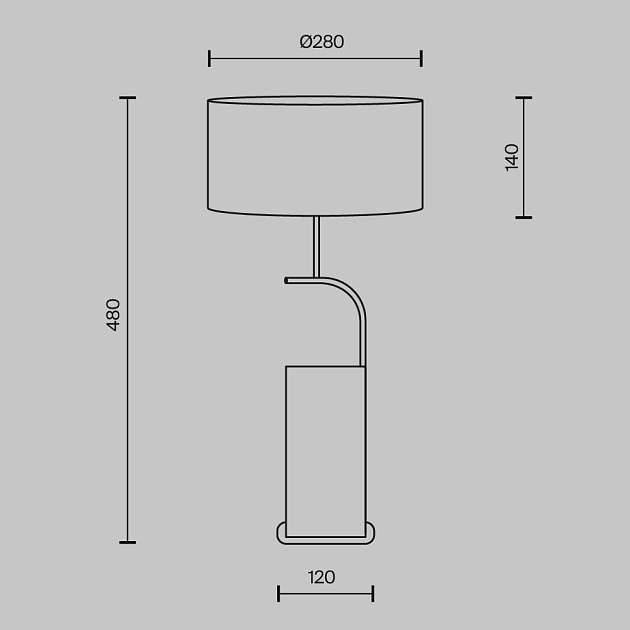Настольный светильник Maytoni MOD437TL-02B Фото № 7