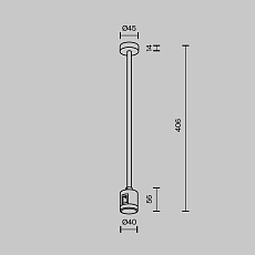 Крепление потолочное Maytoni Technical Accessories for tracks Flarity TRA158C-IPCL1-B 1