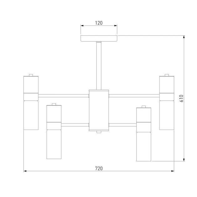 Подвесная люстра Eurosvet Tesoro 70125/8 черный изображение 2 Подвесная люстра Eurosvet Tesoro 70125/8 черный Фото № 2