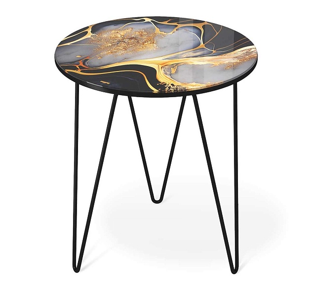 Журнальный стол Sheffilton SHT-CT27 черный алмаз/черный муар 4007482109 Фото № 5