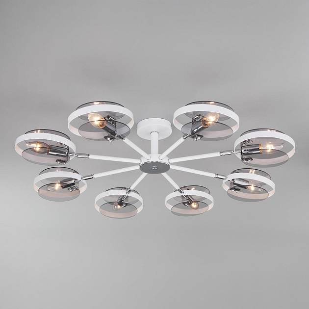 Потолочная люстра Eurosvet Gallo 70121/8 белый изображение 1 Потолочная люстра Eurosvet Gallo 70121/8 белый Фото № 1