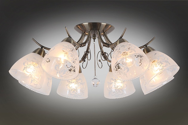 Потолочная люстра Omnilux Casagliana OML-53807-08 изображение 2 Потолочная люстра Omnilux Casagliana OML-53807-08 Фото № 2