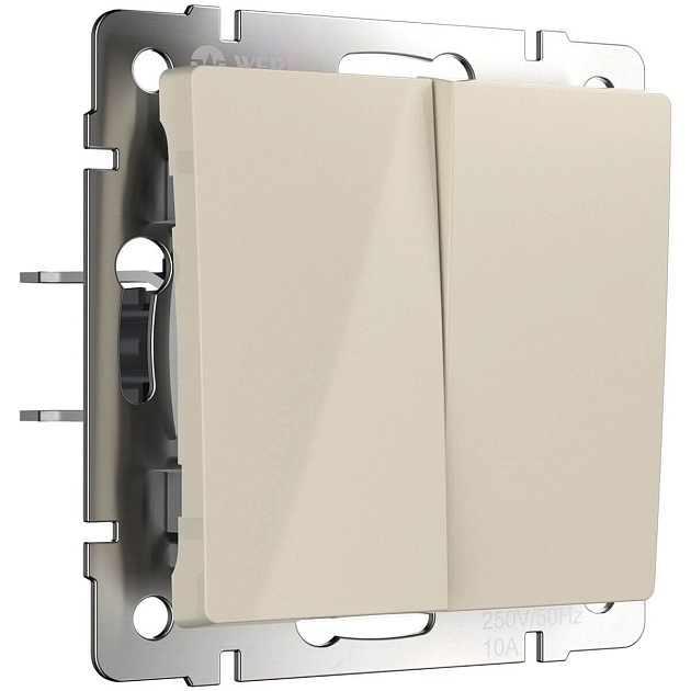 Перекрестный переключатель двухклавишный Werkel W1123003 4690389182150 Фото № 1