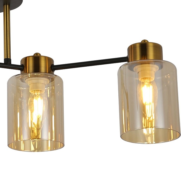 Потолочная люстра Illumico IL6111-4COU-79 BK GD Фото № 2